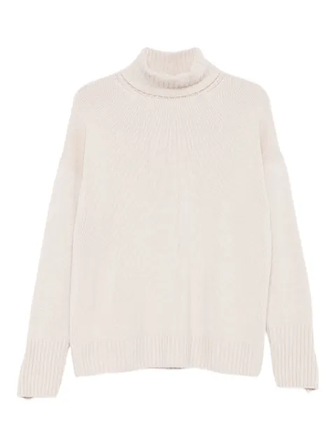 Iris Von Arnim roll-neck ribbed sweater Neutrals 25400601011145