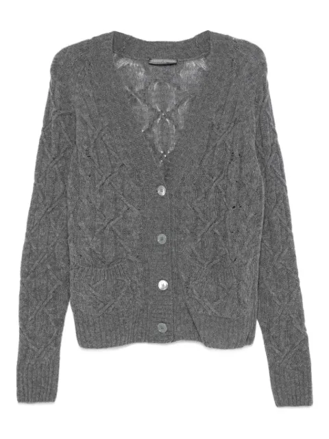 Ermanno Scervino cable-knit cardigan Grey D474N500DGE