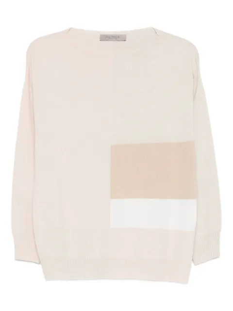D.Exterior crew-neck sweatshirt Neutrals 61052