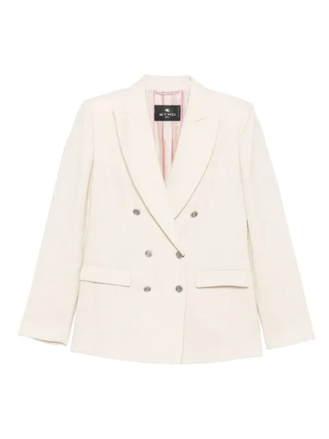 ETRO double-breasted blazer Neutrals WRCA001099TJ248