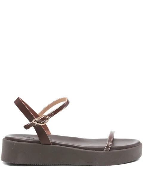 Ancient Greek Sandals Irida stitch-strap sandals Brown IRIDASTITCHNAPPAVACHETTABROWNOFFWHITE