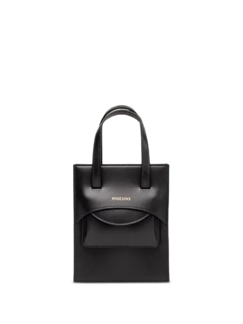 HIDESINS mini Flap tote bag Black FL15TR