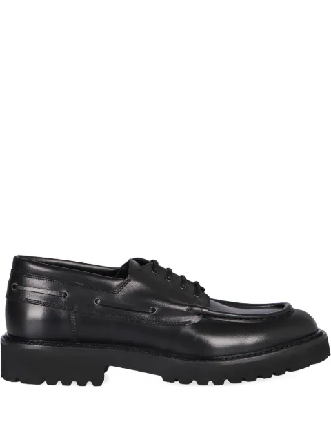 Doucal's leather lace-up shoes Black DU3083PHILUF159
