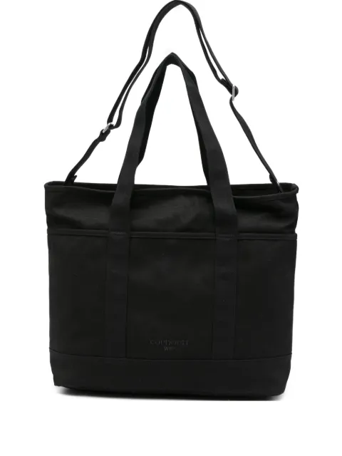 Carhartt WIP logo-embroidery tote bag Black I035351