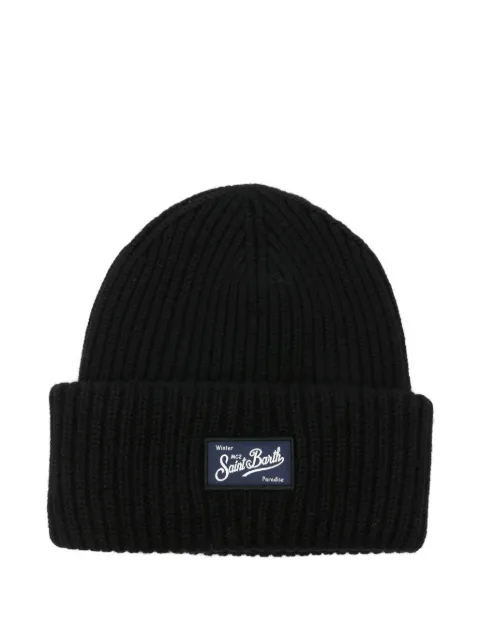 MC2 Saint Barth Berry ribbed-knit beanie Black BERRY02298I