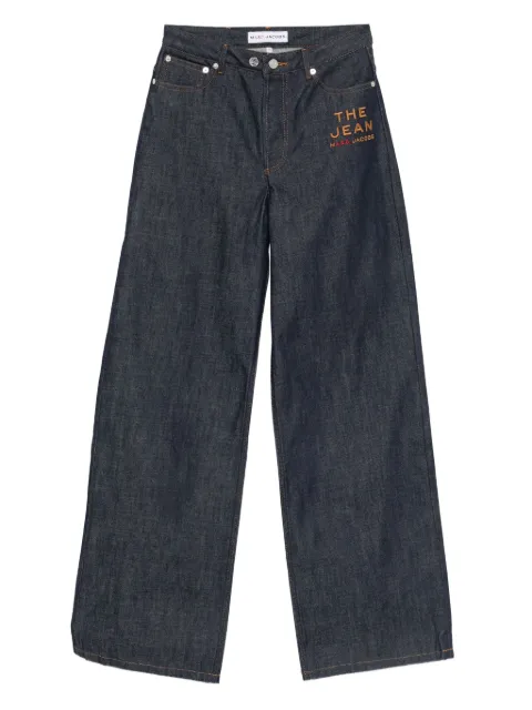 A.P.C. x Marc Jacobs logo-embroidered jeans Blue COHKLF09239