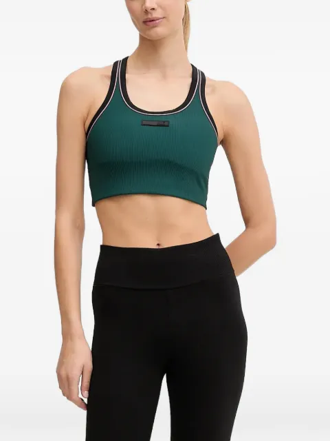 Ea7 Emporio Armani logo-patch sports bra Green 7W000576AF15721