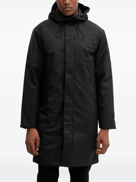 Ea7 Emporio Armani zip-fastening hooded parka coat Black 7M000690AF15952