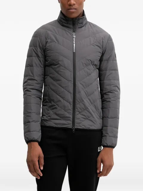 Ea7 Emporio Armani quilted zip-up jacket Grey PNE1Z8NPB13