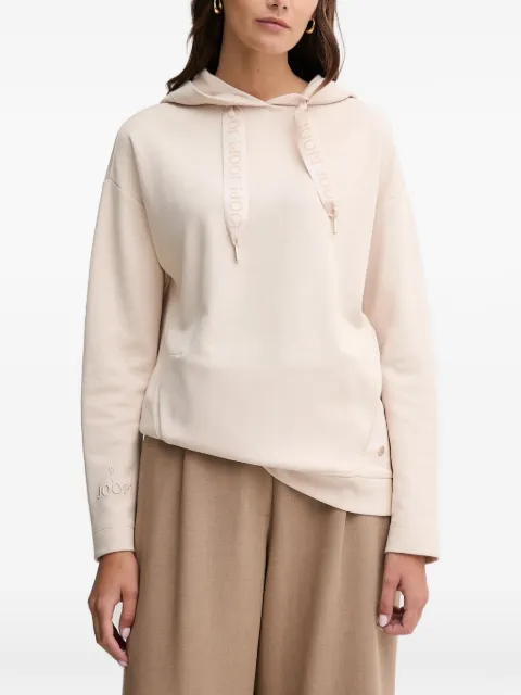 Joop! logo corded-ribbon hoodie Neutrals 30032522