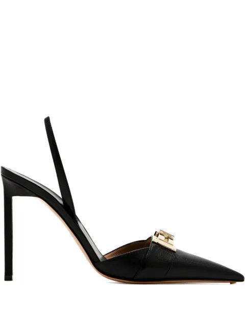 TOM FORD 105mm buckle leather pumps Black W3790LGO033P