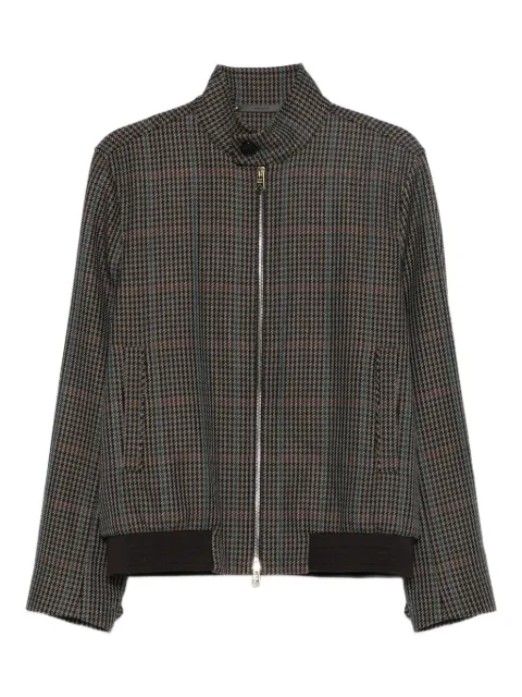 Paul Smith checked zip-up bomber jacket Grey M1R603ZT02808