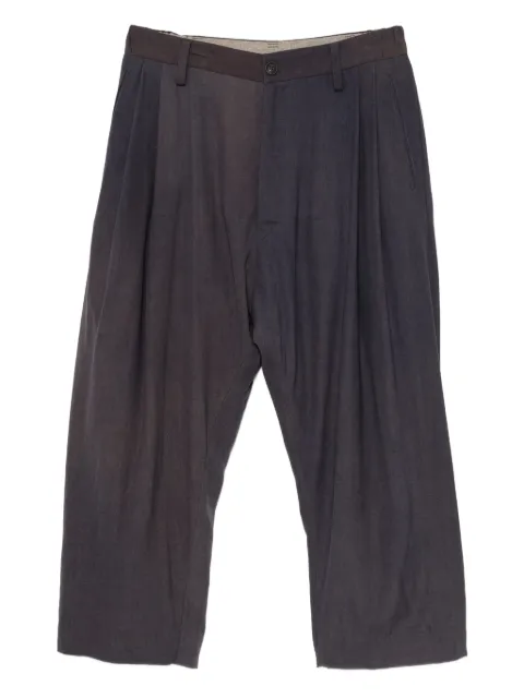 Ziggy Chen dyed wide-leg trousers Blue 0M2530520