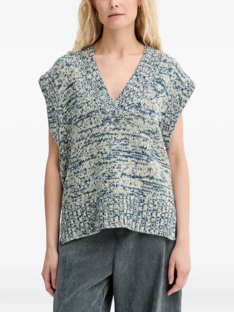 MUNTHE Arazza V-neck vest Blue 253160325371