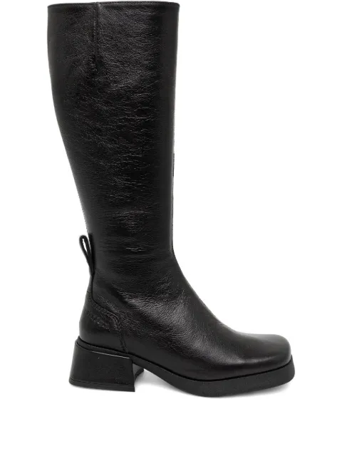 Miista 45mm Brunildha square-toe knee-high boots Black E84057