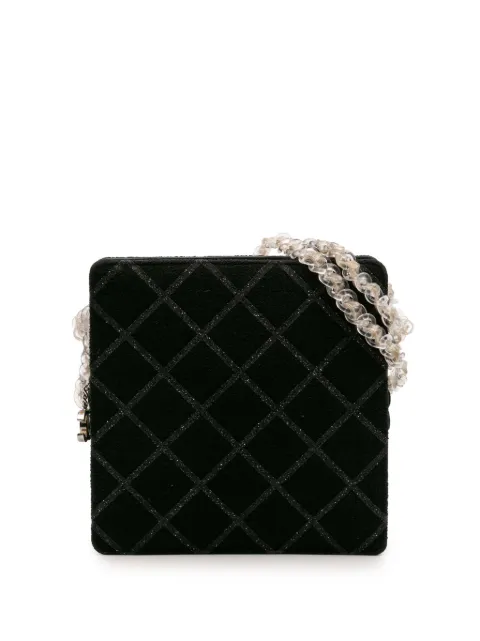 CHANEL Pre-Owned 2016-2017 CC Tweed Chain Fantasy crossbody bag Black N6ZOE5Y8LW8JKK5O