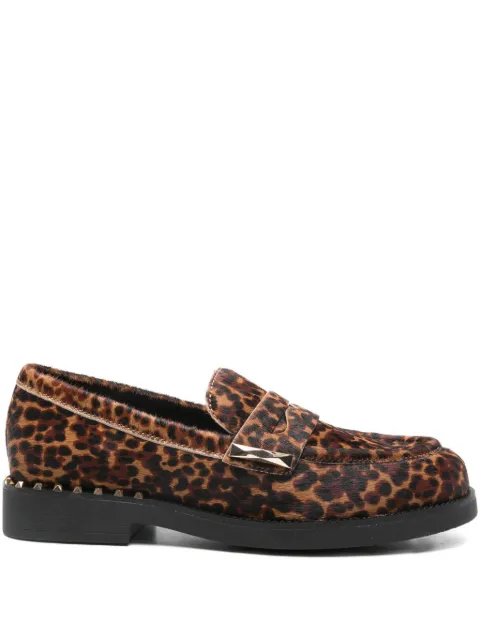 Ash leopard-print loafers Brown WHISPER04