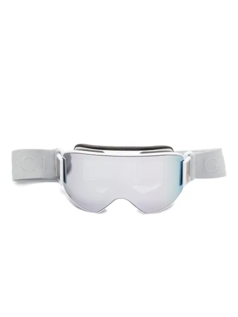 Gucci Eyewear logo-detail mirrored ski googles Grey GG1974S003