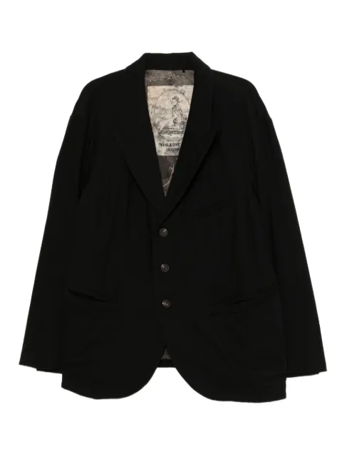 Ziggy Chen single-breasted blazer Black 0M2530951