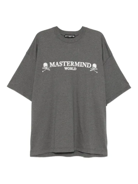 Mastermind World skull graphic t-shirt Black MW25S15TS046012GRY