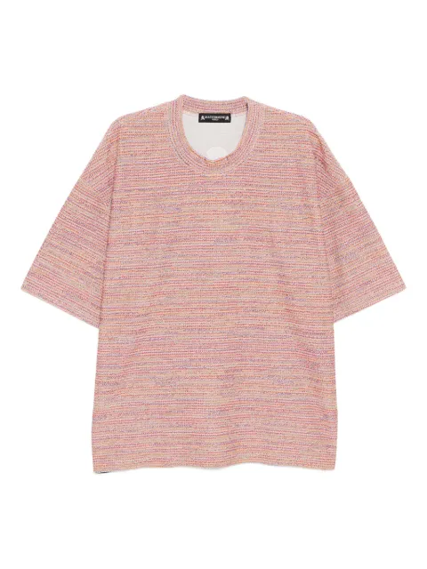 Mastermind World logo-embroidered T-shirt Pink MW25S15TS006007MULTI