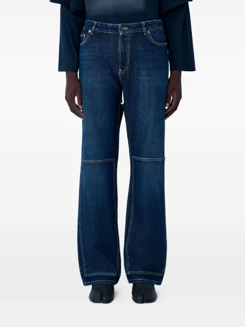 Jean Paul Gaultier cut-out cotton jeans Blue 2504UTR029D024