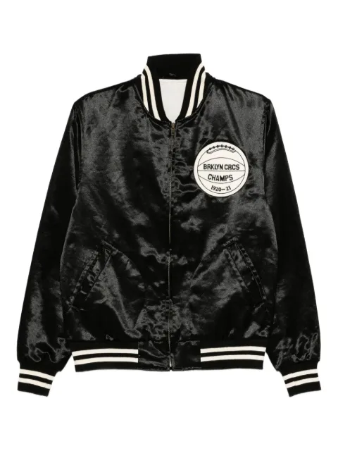 the brooklyn circus Varsity bomber jacket Black 4040ZBKCSATBLK