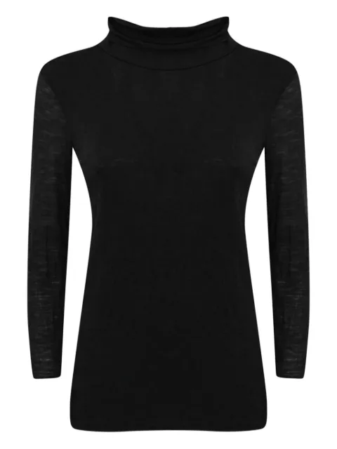 Liviana Conti roll-neck top Black F4WH17