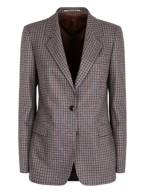 Tagliatore check single-breasted blazer Neutrals JPARIGI12B340320