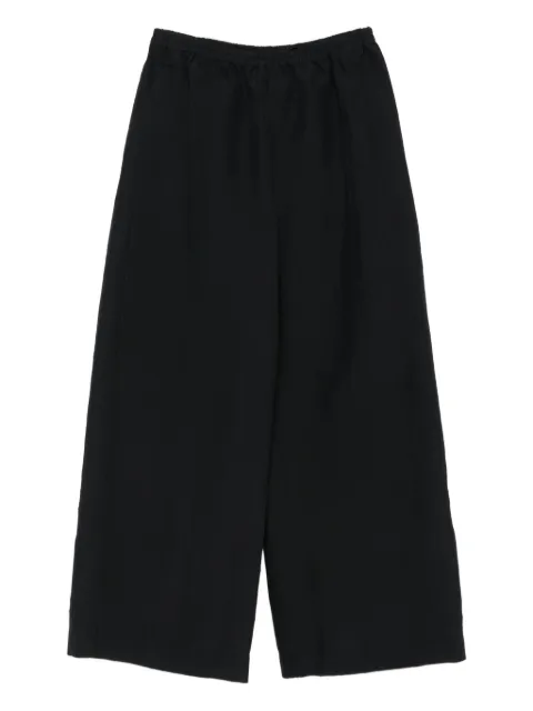 The Row silk trousers Black BELLANAPANT