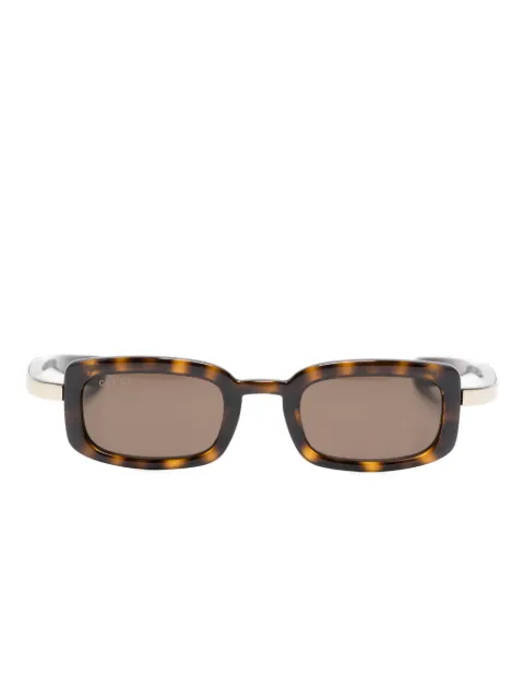 Gucci Eyewear rectangle-frame sunglasses Brown GG1943S