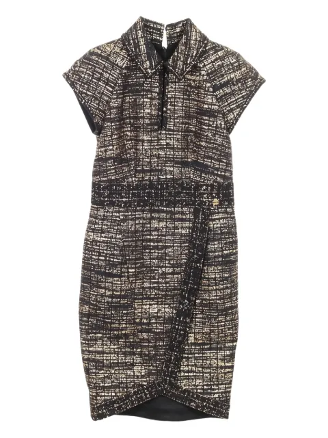 CHANEL Pre-Owned 1986-1988 tweed mini dress Black 1007526