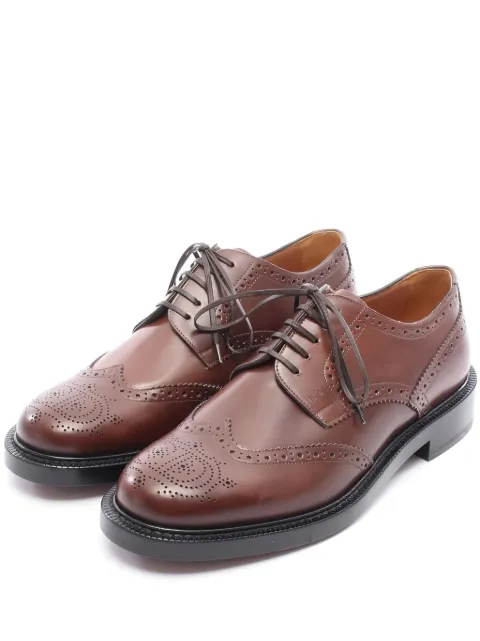 Christian Dior Pre-Owned 2010s perforated leather shoes Brown 1002397