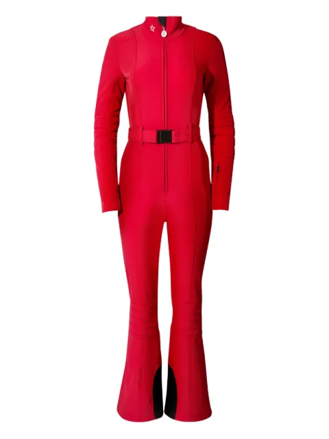 Perfect Moment belted star-detail ski suit Red W30013001702