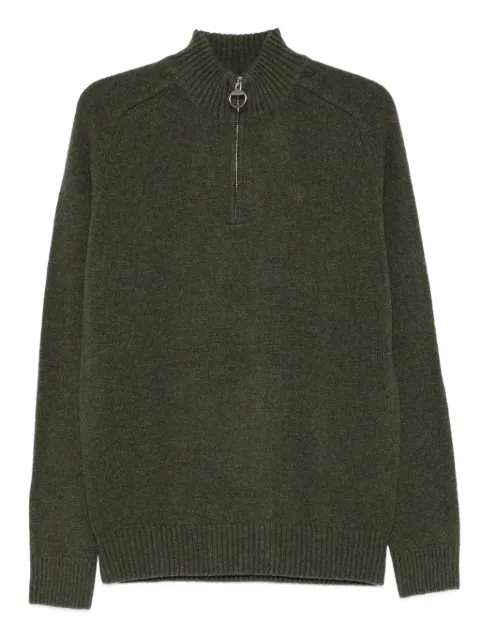 Barbour half-zip wool sweater Green MKN1653OL54