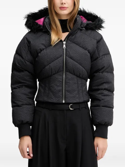 Versace Jeans Couture crinkled puffer jacket Black 79HAUD03CQ15D