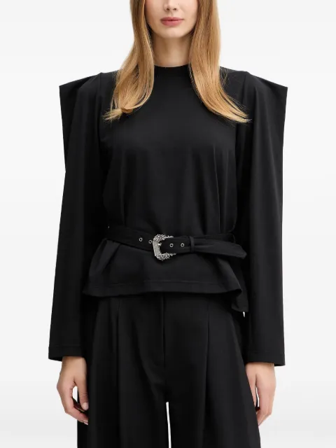 Versace Jeans Couture buckle-detailed top Black 79HAH600J0089