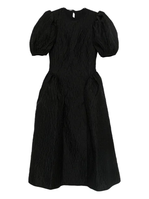 Cecilie Bahnsen puff-sleeve midi dress Black 325RTW10011