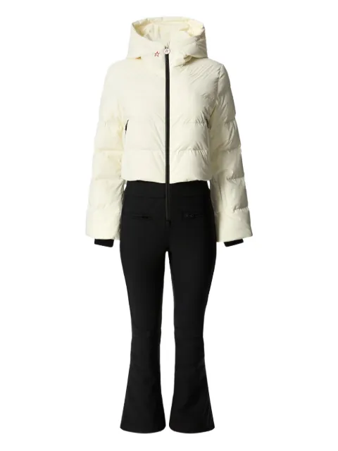 Perfect Moment hooded padded ski suit White W30012072291