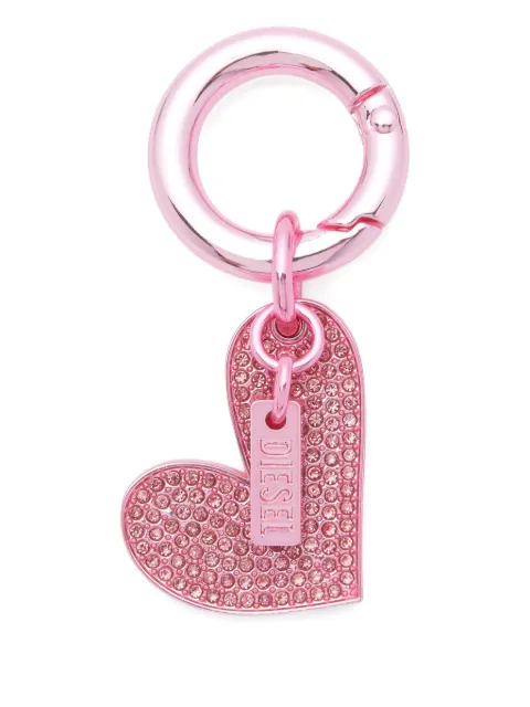 Diesel heart charm keyring Pink X10805P9132
