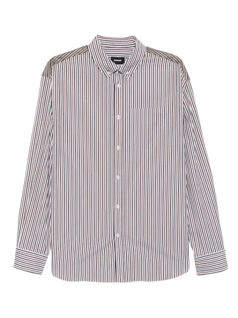 We11done striped button-down shirt White WDSH325142MWH