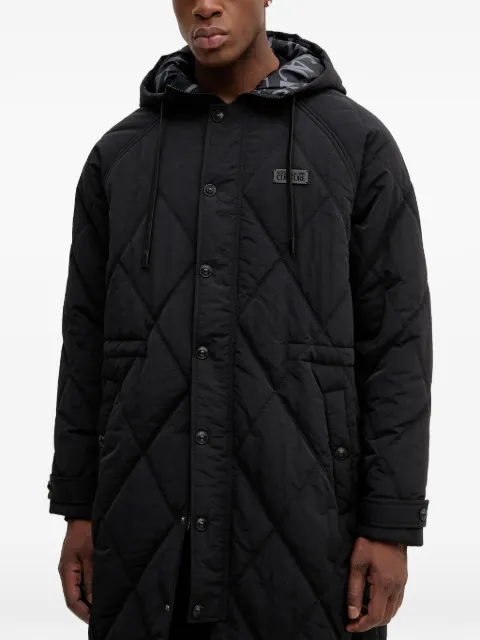 Versace Jeans Couture hood-detailed padded coat Black 79GASD12CQ12D