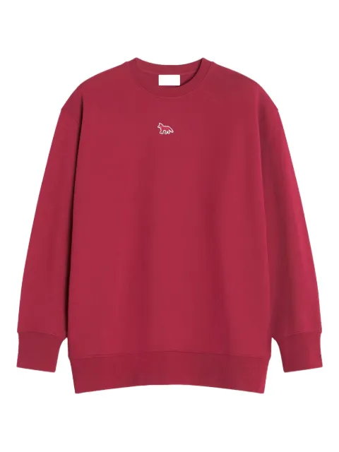 Maison Kitsuné Baby Fox-appliqué sweatshirt Red OW00301KM03410143