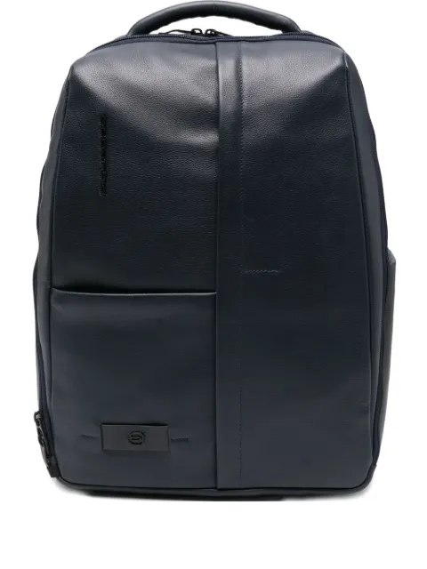 PIQUADRO logo-patch backpack Blue CA6767W137