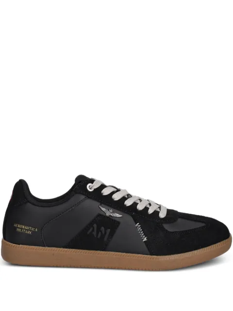 Aeronautica Militare logo-detail sneakers Black 252SC0315UPL00244