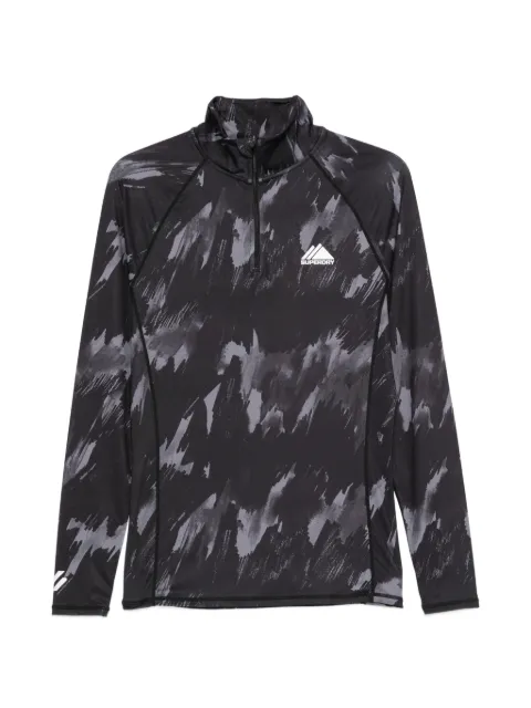 Superdry brush-camo zip-fastening T-shirt Black MS110106A7JK