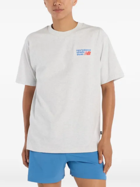 New Balance logo-embroidered T-shirt Grey MT41908AHH