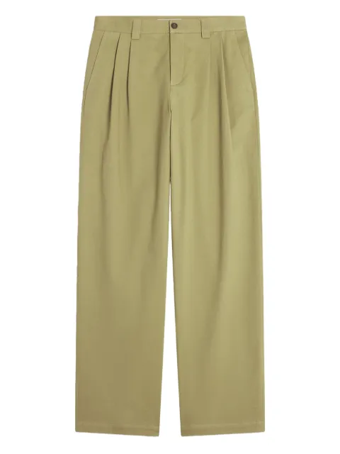 Maison Kitsuné pleated trousers Neutrals PM01125WW90430117