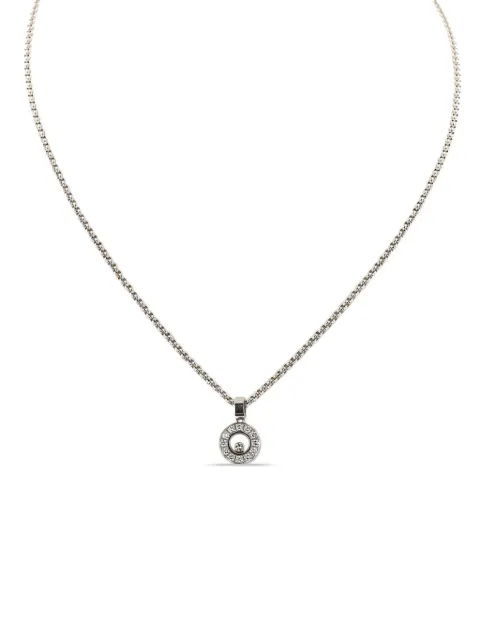 Chopard Pre-Owned 2020s white gold diamond Necklace Silver 423861
