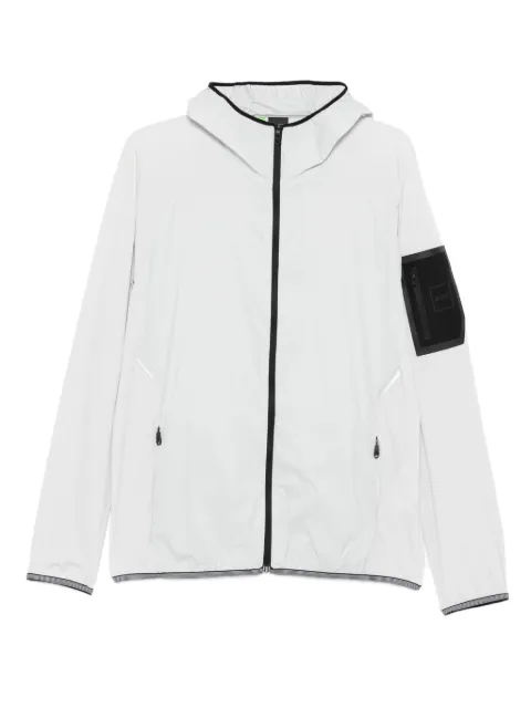 BOSS hooded zip-up jacket Grey 50535398